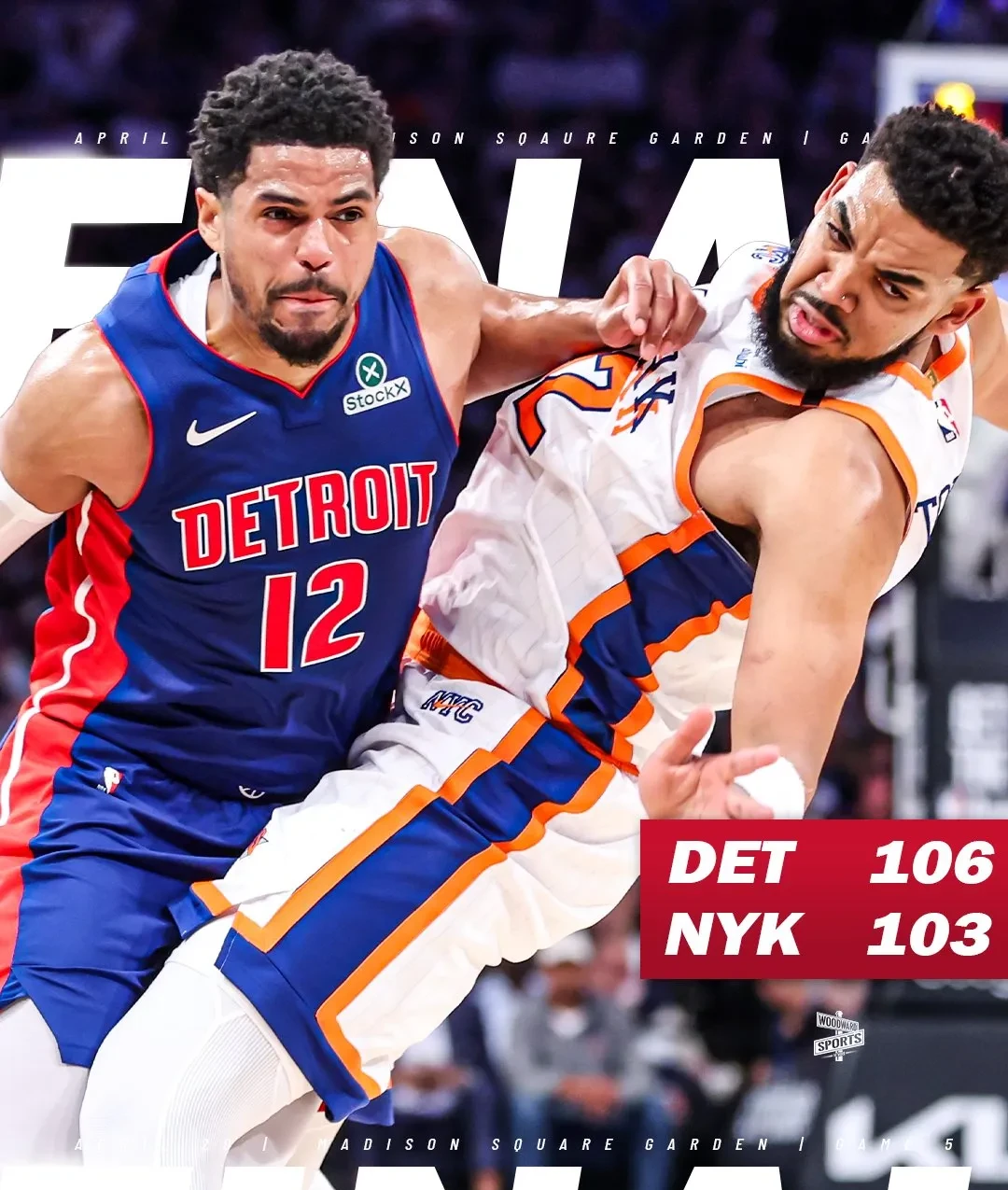 活塞战胜公牛，取得四连胜